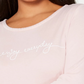 Ideology Women's Plus Graphic Strappy Back Top Pink Size 1X