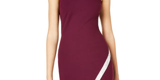 BCX Junior's Asymmetrical Hem Rhinestone Dress Red Size Small