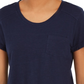 Style & Co Women's Cotton Crew Neck T-Shirt Blue Size Small