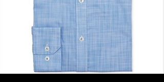 Ryan Seacrest Distinction Men's Slim Stretch Non Iron Dress Shirt Blue Size 18