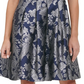 Tommy Hilfiger Women's Jacquard Fit & Flare Dress Blue Size 2
