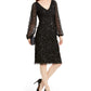 Adrianna Papell Women's Sequin Cocktail Dress Black Size 6