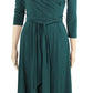 Ralph Lauren Women's Jersey Surplice Dress Green Size 6 P