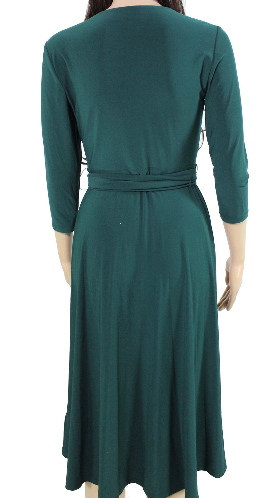 Ralph Lauren Women's Jersey Surplice Dress Green Size 6 P