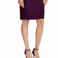 Ralph Lauren Women's 3/4 Sleeve Jewel Neck Above The Knee Sheath Wear To Work Dress All Purple Size 4 Petites