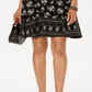 Style & Co Women's Floral Print Crisscross Dress Black Size Petite M