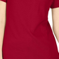 Karen Scott Women's Lace-Up Layered-Look Top  Bright Red Size Large