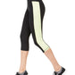 Ideology Women's Colorblocked Cropped Leggings Color Barbell Lime Black Size X-Small