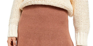 Free People Women's Brown Short Ruffled Skirt Brown Size Large