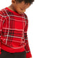 Charter Club Little Boy's Plaid Family Sweater Medium Red Size 4T