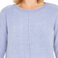 Style & Co Women's Long Sleeve Crew Neck Blouse Sweater Blue Size Petite X-Large