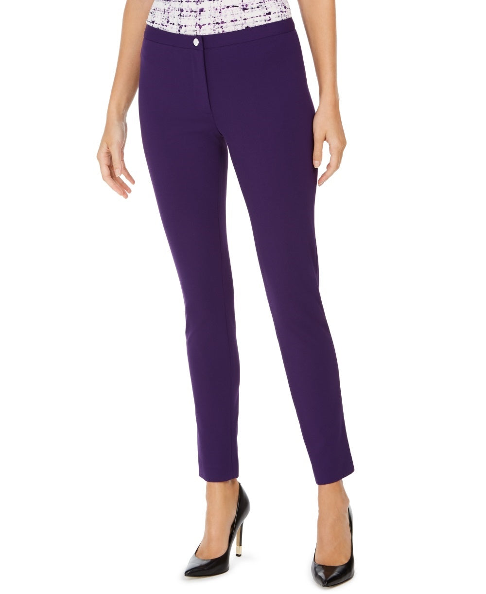 Calvin Klein Women's Highline Skinny Pants Purple Size 16