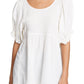 Free People Women's Elsie Tunic Top White Size Small