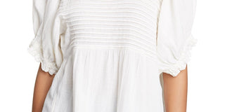 Free People Women's Elsie Tunic Top White Size Small