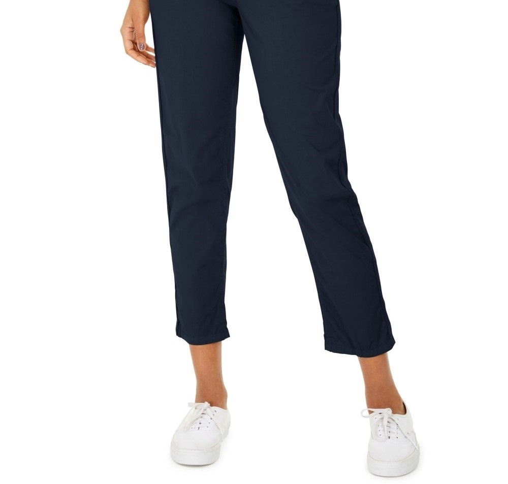 Style & Co Women's Pull On Cuffed Utility Pants  Dark Blue Size 18