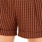 Bar III Women's Becca Tilley x Powersuit Gingham Belted Shorts Orange Size 2