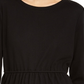 INC International Concepts Women's Tulle Peplum Top Black Size XX-Large