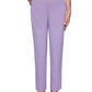 Alfred Dunner Women's Petite Loire Valley Straight-Leg Pants Purple Size 22X5