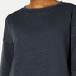 Hippie Rose Women's Lace-Up Tunic Sweatshirt Black Size Small