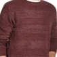 Weatherproof Vintage Men's Ribbed Trim Striped Crewneck Sweater Red Size Large