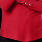 Alfani Women's Ribbed Snap Detail Sweater Red Size Petite Large
