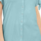 Karen Scott Women's Button Front Top Blue Size Large