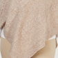 Karen Scott Women's Envelope Poncho Beige  Size S/M