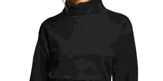 Bar III Women's Cozy Turtleneck Top Black Size Large