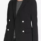 Calvin Klein Women's Scuba Double Breasted Jacket Black Size 10