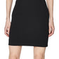 Laundry Women's Faux Fur Faux Feather Trim Spaghetti Strap Square Neck Short Sheath Cocktail Dress Black Size 2