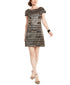 vince-camuto-womens-gold-sequined-printed-short-sleeve-jewel-neck-mini-shift-cocktail-dress-gray-size-6