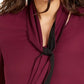 Thalia Sodi Women's V Neck Tie Top Purple Size Large