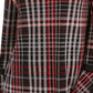 Charter Club Women's Plaid Contrast Trim Top Black Size X-Small