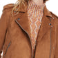 Kit & Sky Women's Faux Suede Jacket Brown Size Medium
