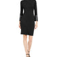 Calvin Klein Women's Embellished Bell Sleeves Sweaterdress Black Size Petite X-Small
