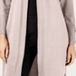 JM Collection Women's Open Front Duster Cardigan Polished Nude Size Petite L