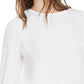 Bar III Women's Smocked Top White Size X-Small