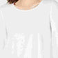 Alfani Women's Woven Back Top White Size Small