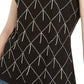 INC International Concepts Women's Cotton Raining Rhinestone Embellished T-Shirt Black Size X-Small
