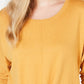 Style & Co Women's Tie Front Sweater Yellow Size X-Large