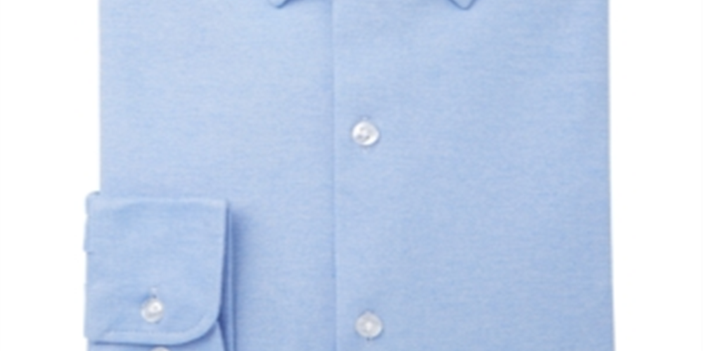 Bar III Men's Slim Fit Stretch Dress Shirt Blue Size 16