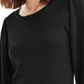 Maison Jules Women's Puff-Sleeve Sweater Black Size Small