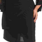 R & M Richards Women's Plus Size Illusion Bell-Sleeve Dress Black Size 16W