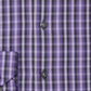 Alfani Men's Gingham Slim Fit Dress Shirt Purple Size Petite X-Large