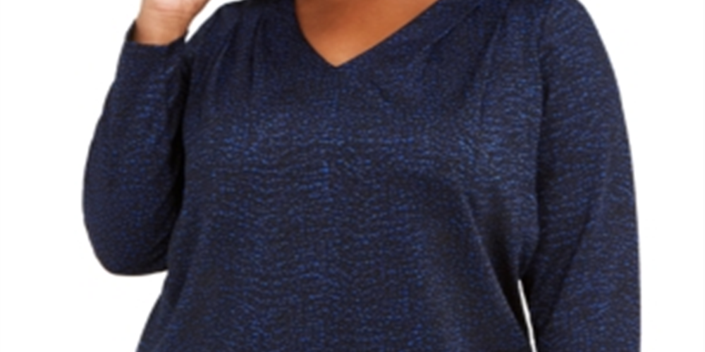 michael-kors-womens-plus-printed-pleated-top-blue-size-xxl