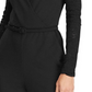 Ralph Lauren Women's Belted Long Sleeve V Neck Jumpsuit Black Size 12
