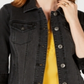 Style & Co Women's Denim Jacket Black Size -Petite L
