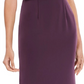 Adrianna Papell Women's Slitted Solid Sleeveless Cowl Neck Straight Leg Evening Dress Purple Size 6