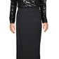 Ralph Lauren Women's Perina Sequined Blouson Evening Dress Black Size 12