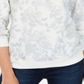 Karen Scott Women's Printed Long Sleeve Sweatshirt Eggshell Size -Petite S
